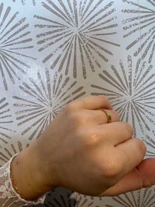 The Ribbed Ring - Simply Sunflowers