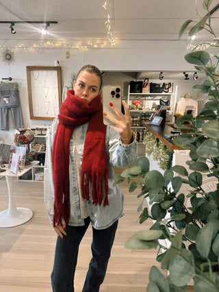 The Tassel Scarf - Simply Sunflowers