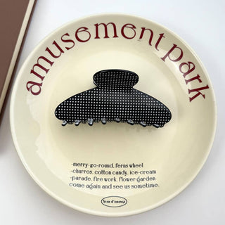 Timeless Polka Dot Pattern Acetate Hair Claw Clip - Simply Sunflowers