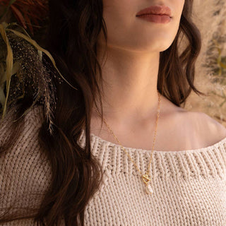 Toggle Clasp with Pearl Necklace - Simply Sunflowers