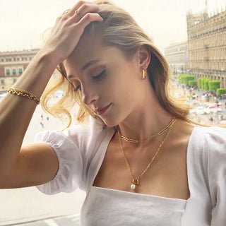 Toggle Clasp with Pearl Necklace - Simply Sunflowers