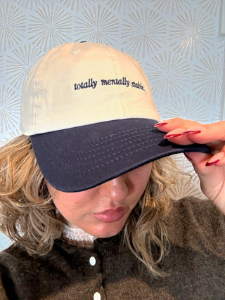Totally Mentally Stable Dad Cap - Simply Sunflowers