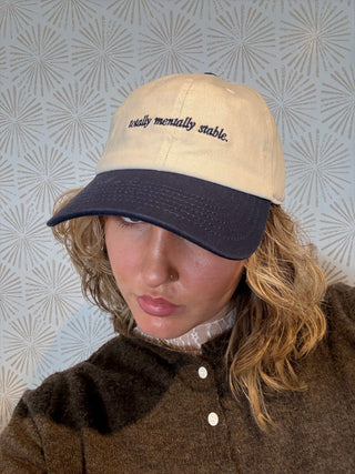 Totally Mentally Stable Dad Cap - Simply Sunflowers