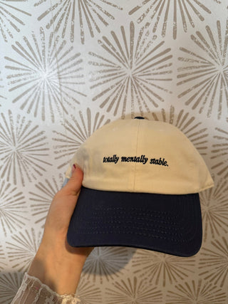 Totally Mentally Stable Dad Cap - Simply Sunflowers