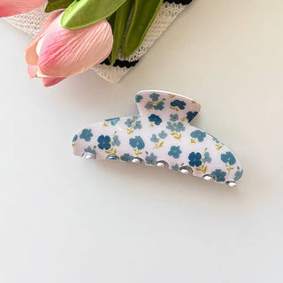 Tulip Floral Print Hair Claw, Bow & Teddy Bear Hair Clip - Simply Sunflowers