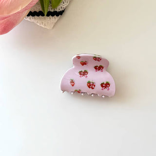 Tulip Floral Print Hair Claw, Bow & Teddy Bear Hair Clip - Simply Sunflowers