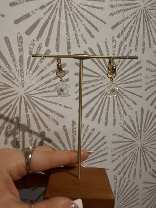 Tulum Flora Charm Huggie - Simply Sunflowers