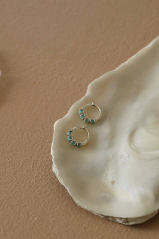 Turquoise Hoops - Simply Sunflowers