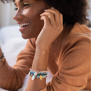 Turquoise Intention Charm Bracelet - Simply Sunflowers