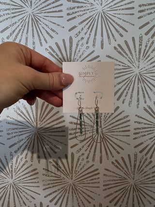 Turquoise Teardrop Earrings - Simply Sunflowers