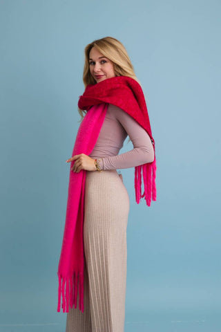 Two Tone Winter Scarf - Simply Sunflowers