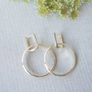 Twofold Earrings-Circle - Simply Sunflowers