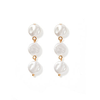Libby 3 Pearl Earrings