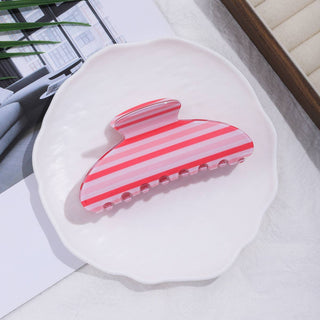 Vibrant Pastel Horizontal Stripe Hair Claw Clip - Simply Sunflowers