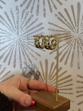 Vintage Chain Link Hoops - Simply Sunflowers