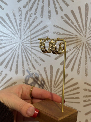 Vintage Chain Link Hoops - Simply Sunflowers