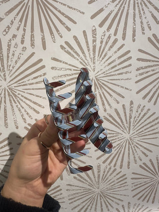 Vintage Striped Claw Clip - Simply Sunflowers