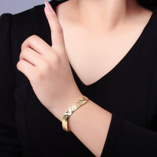 Wave Hammered Cuff Braceelt - Simply Sunflowers