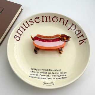 Whimsical Dachshund in Outfits Hair Claws - Simply Sunflowers