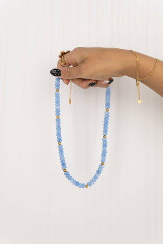 Whimsy Beaded Necklace - Blue - Simply Sunflowers