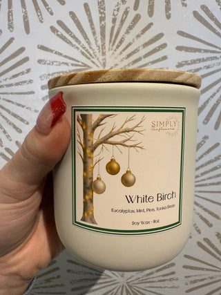White Birch Candle - Simply Sunflowers
