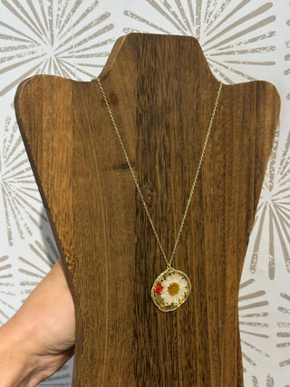 White Daisy Necklace - Simply Sunflowers