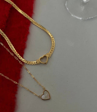 White Heart Necklace - Simply Sunflowers