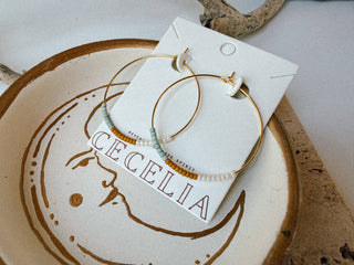 Willow Beaded Hoops - Simply Sunflowers