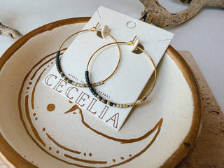 Willow Beaded Hoops - Simply Sunflowers