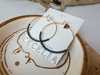 Willow Beaded Hoops - Simply Sunflowers