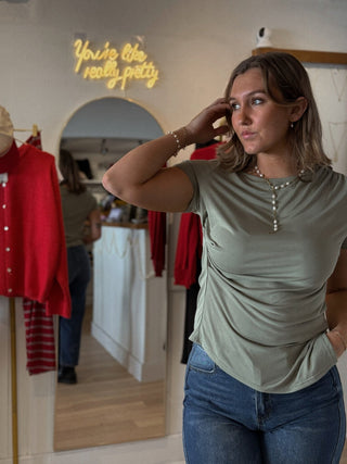 Willow Short Sleeve Top - Simply Sunflowers