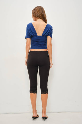 WINNIE SILKY KNIT BATWING TOP - Simply Sunflowers
