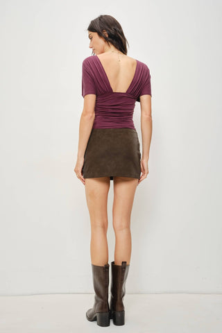 WINNIE SILKY KNIT BATWING TOP - Simply Sunflowers