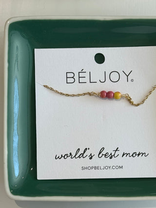World's Best Mom - Gift Necklace - Simply Sunflowers
