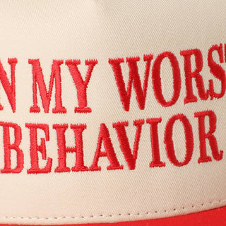 Worst Behavior Trucker Hat - Simply Sunflowers