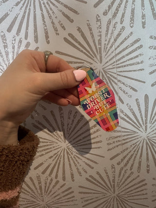Worst Driver But Cute Keychain - Simply Sunflowers