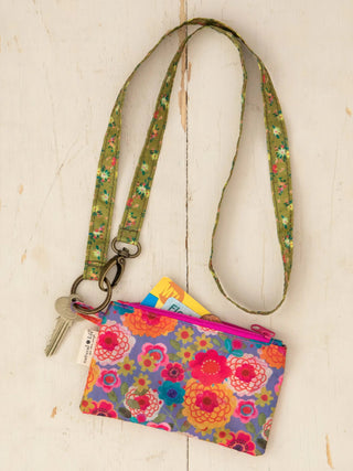 Zip Pouch Lanyard - Simply Sunflowers