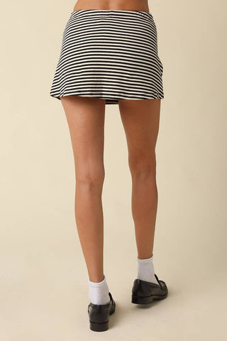 Zoey Striped Knit Skort - Simply Sunflowers