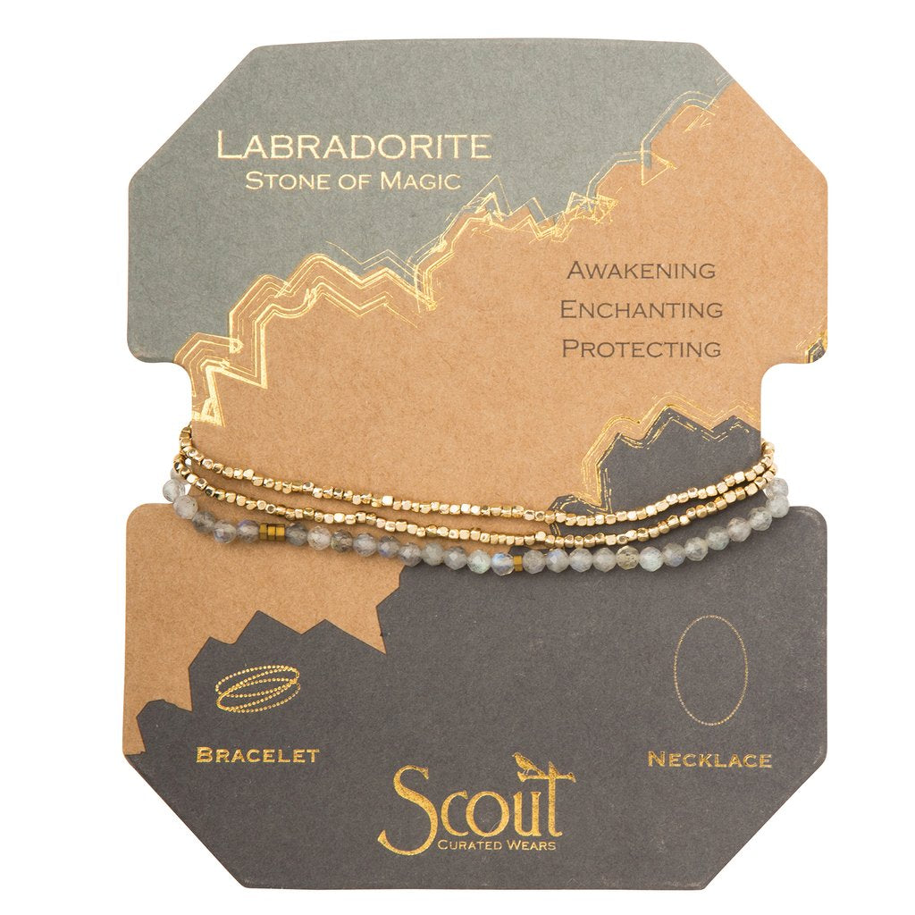 Delicate Stone Wrap Bracelets