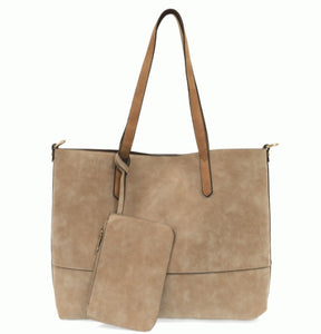 3 in 1 Vegan Leather Tote: 7 color Varieties