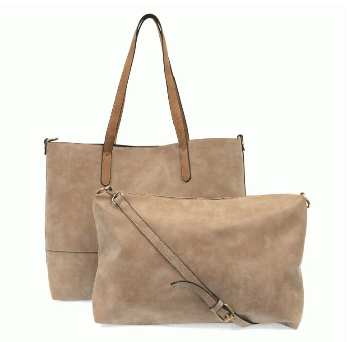 3 in 1 Vegan Leather Tote: 7 color Varieties