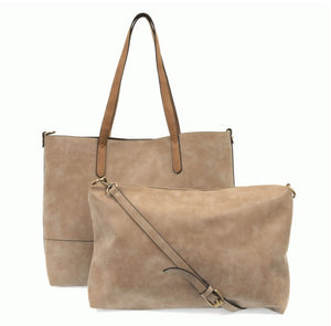3 in 1 Vegan Leather Tote: 7 color Varieties