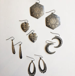 Lightweight Silver Earrings