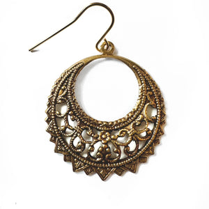 Lightweight Brass Earrings