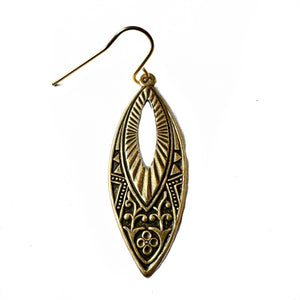 Lightweight Brass Earrings