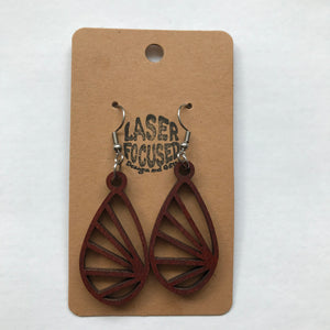 Woodcut Laser Focused Earrings