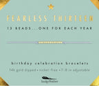 Milestone Birthday Bracelet Collection