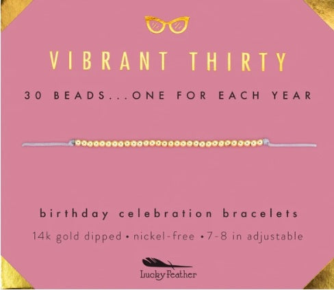 Milestone Birthday Bracelet Collection