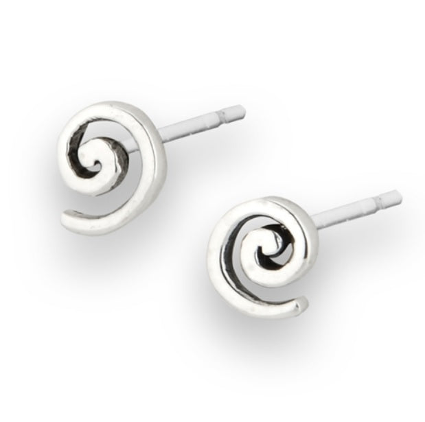 Swirl Stud Earrings: B6