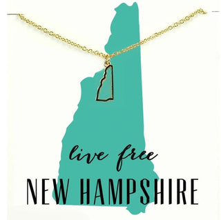NH State Necklace - Simply Sunflowers